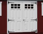Single and Double Fiberglass and Wooden Doors with Windows Lapp Structure Sheds Garages width=