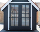 Single and Double Fiberglass and Wooden Doors with Windows Lapp Structure Sheds Garages